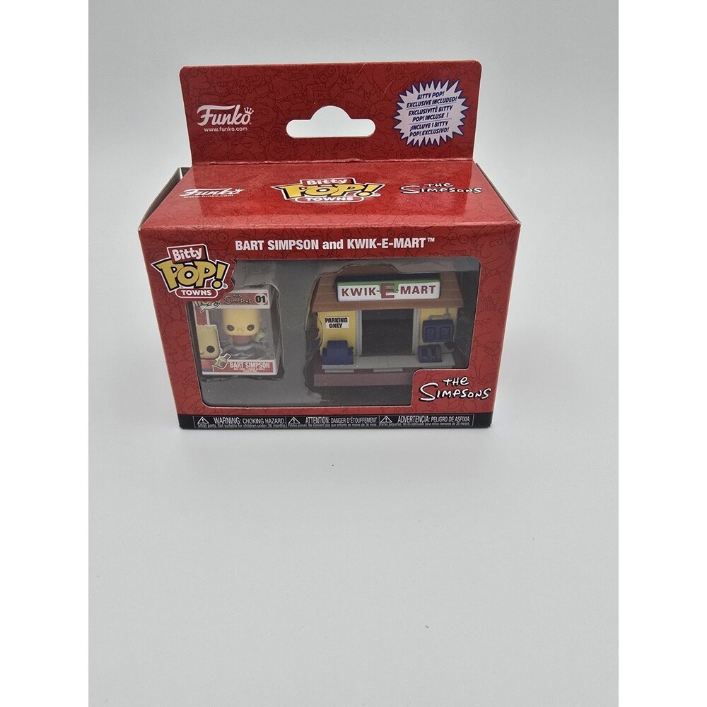 The Simpsons Bart and Kwik-E-Mart Funko Bitty Pop! Town (IN HAND)